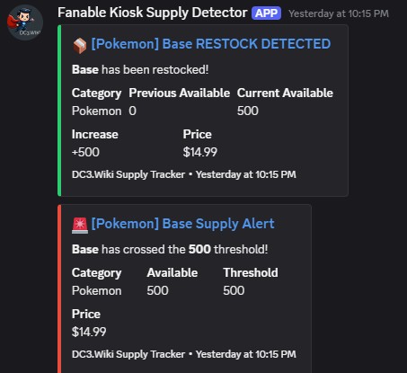 Discord Kiosk Notification Example