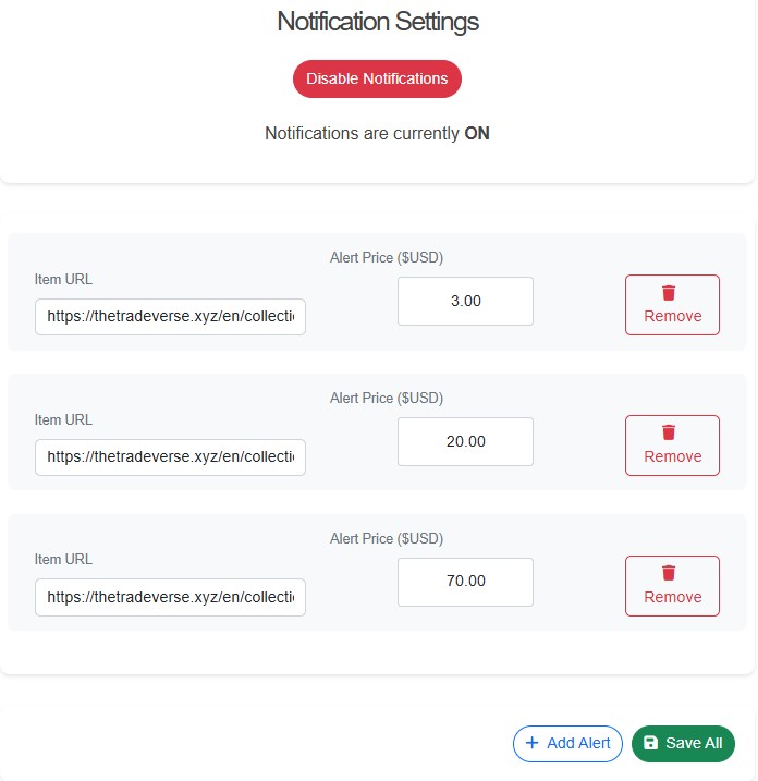 Marketplace Alerts Preview